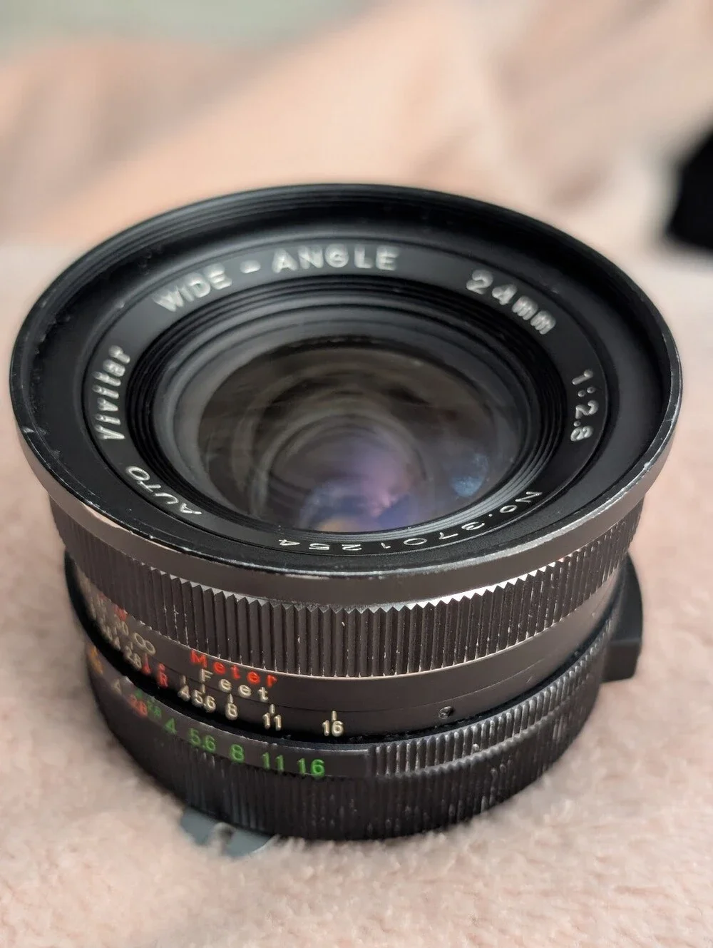Vivitar 24mm f/2.8 manual focus wide-angle lens - scratch on lens‎ (See Photos)